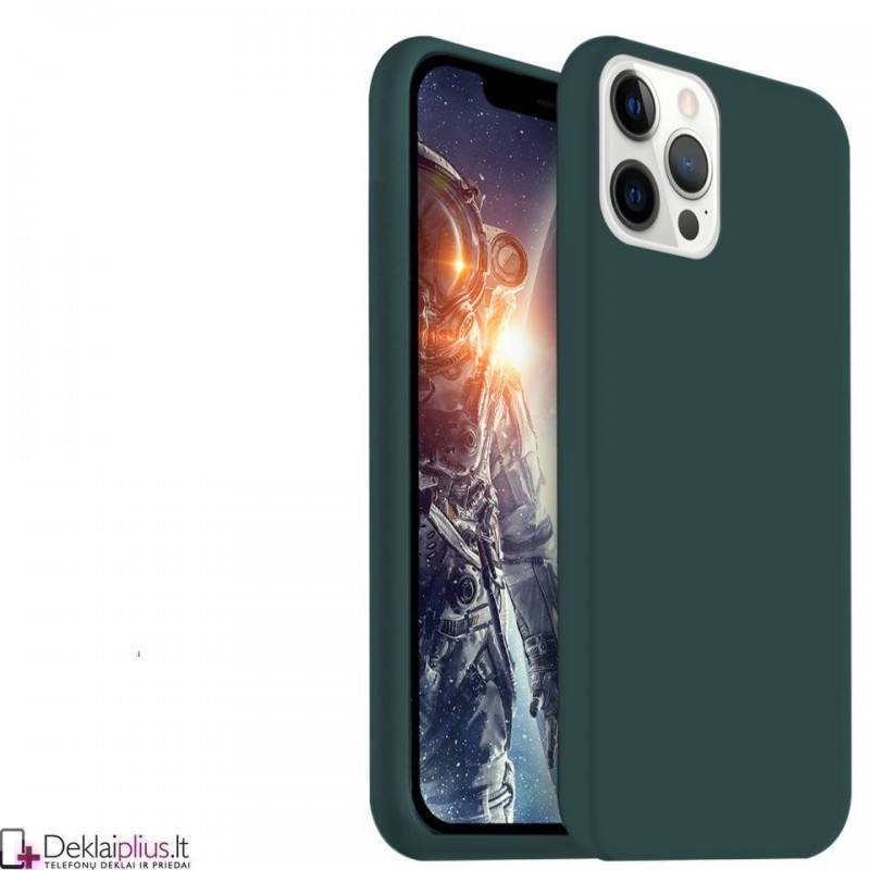 Silikoninis plonas dėklas - žalias (Apple Iphone 13 Pro Max) Silikoninis plonas dėklas - žalias (Apple Iphone 13 Pro Max)